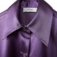 Load image into Gallery viewer, Balloon Sleeve Shirt - Iris silk