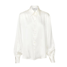 Load image into Gallery viewer, Balloon Sleeve Shirt - Off White Silk