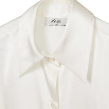 Load image into Gallery viewer, Balloon Sleeve Shirt - Off White Silk