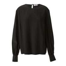 Load image into Gallery viewer, Collarless Blouse - Ebony