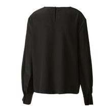 Load image into Gallery viewer, Collarless Blouse - Ebony