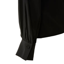 Load image into Gallery viewer, Collarless Blouse - Ebony