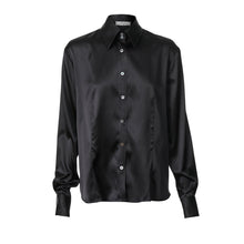 Load image into Gallery viewer, Fitted Shirt - Black stretch