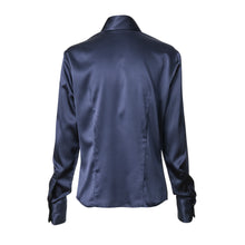 Load image into Gallery viewer, Fitted Shirt - Navy stretch