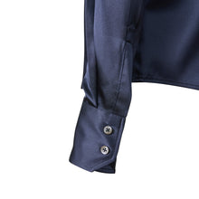 Load image into Gallery viewer, Fitted Shirt - Navy stretch