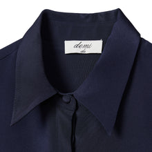 Load image into Gallery viewer, Classic Shirt - Navy Crepe