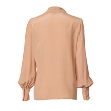 Load image into Gallery viewer, Pussy Bow Shirt - Almond