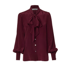 Load image into Gallery viewer, Pussy Bow Shirt -Shiraz
