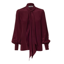 Load image into Gallery viewer, Pussy Bow Shirt -Shiraz