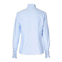 Load image into Gallery viewer, Ruffle Shirt - Oxford Blue