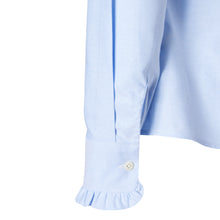 Load image into Gallery viewer, Ruffle Shirt - Oxford Blue