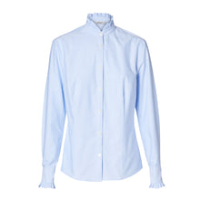 Load image into Gallery viewer, Ruffle Shirt - Oxford Blue