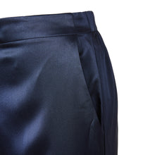 Load image into Gallery viewer, Slim pant - Navy silk