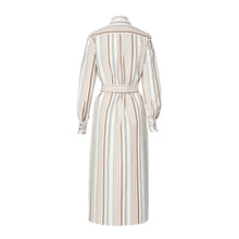 Load image into Gallery viewer, Shirt Dress - Almond Stripe