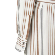 Load image into Gallery viewer, Shirt Dress - Almond Stripe