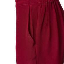 Load image into Gallery viewer, Slim pant - Claret crepe