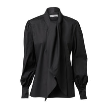 Load image into Gallery viewer, Pussy Bow Shirt - Black