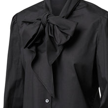 Load image into Gallery viewer, Pussy Bow Shirt - Black