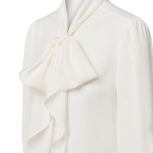Load image into Gallery viewer, Pussy Bow Shirt - Ivory