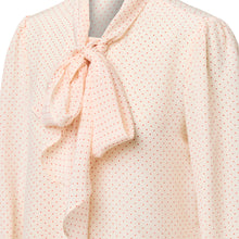Load image into Gallery viewer, Pussy Bow Shirt - Red spot