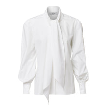 Load image into Gallery viewer, Pussy Bow Shirt - White