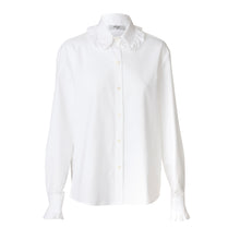 Load image into Gallery viewer, Round ruffle shirt Oxford white