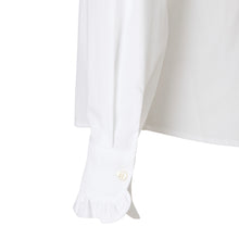Load image into Gallery viewer, Round ruffle shirt Oxford white
