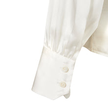 Load image into Gallery viewer, Balloon Sleeve Shirt - Off White Silk
