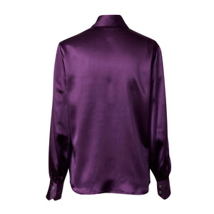 Balloon Sleeve Shirt - Grape