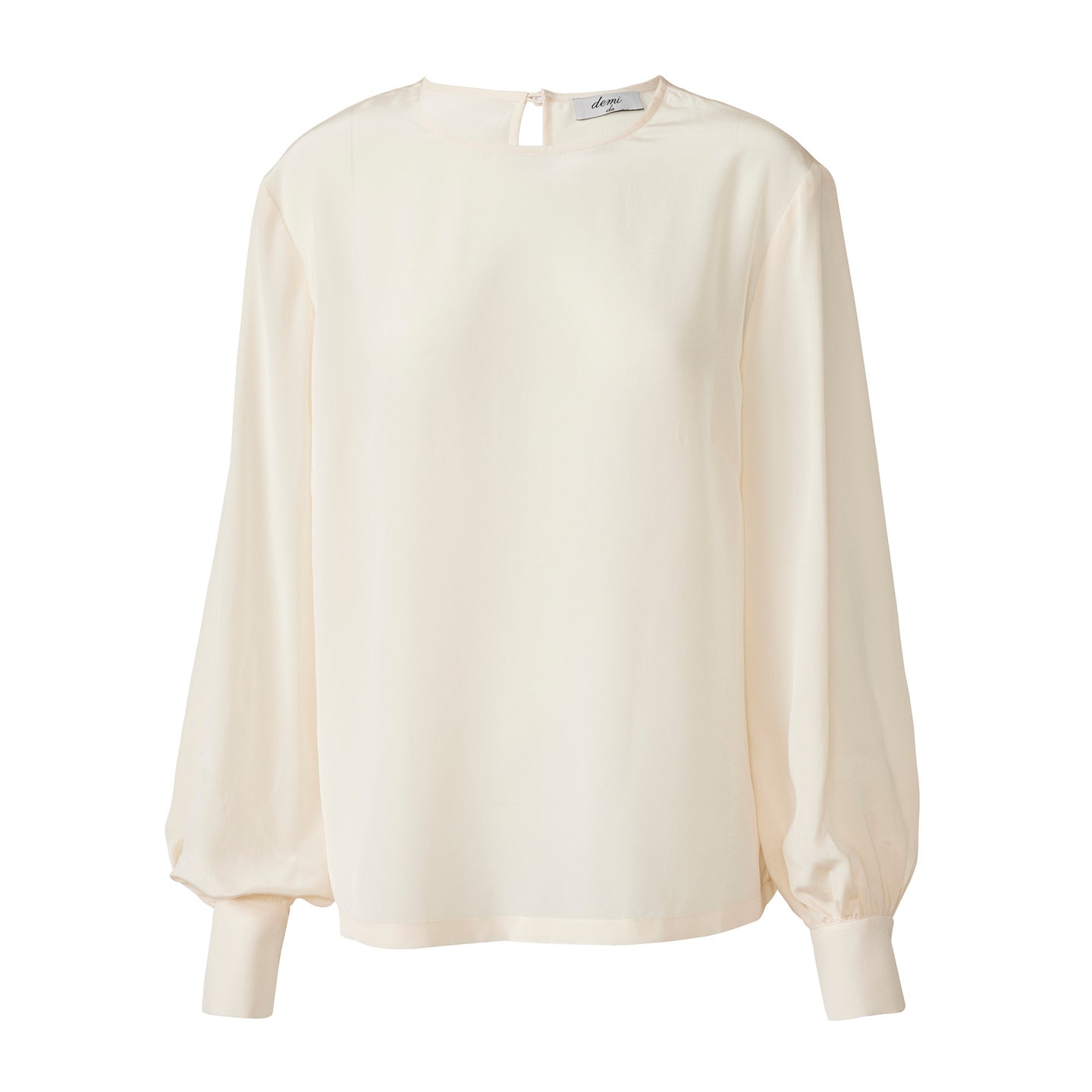 Collarless Blouse - Ivory