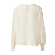 Load image into Gallery viewer, Collarless Blouse - Ivory
