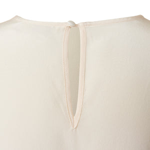 Collarless Blouse - Ivory