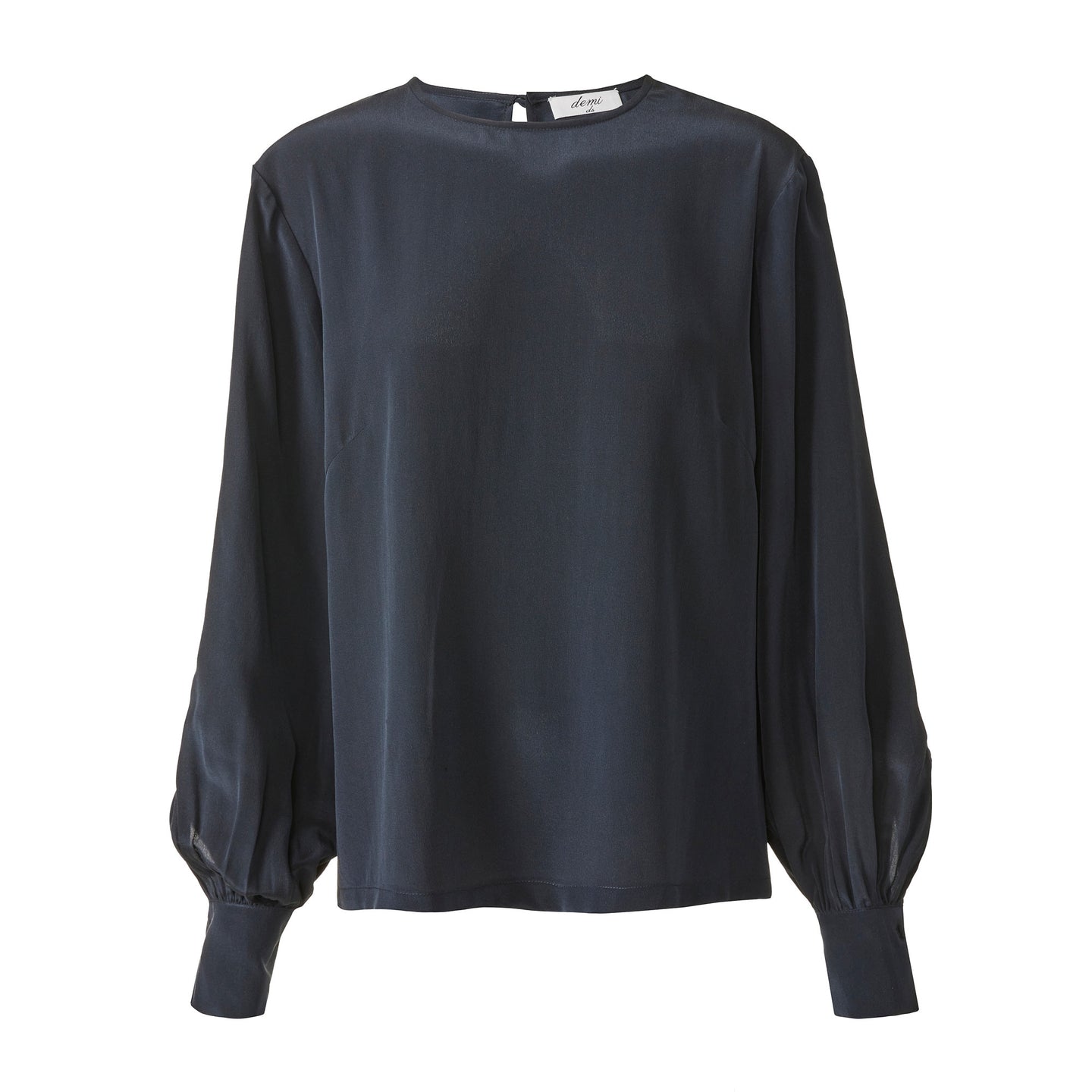 Collarless Blouse - Midnight