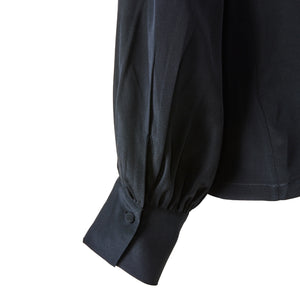 Collarless Blouse - Midnight