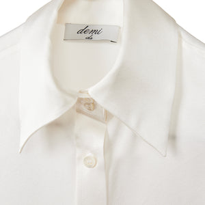 Fitted Shirt - Off white stretch