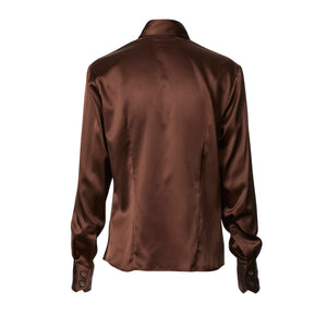 Fitted Shirt - Chocolate stretch