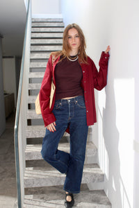 Grandpa shirt - Burgundy