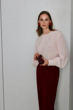 Load image into Gallery viewer, Collarless Blouse - Rose pink
