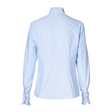Load image into Gallery viewer, Ruffle Shirt - Oxford Blue
