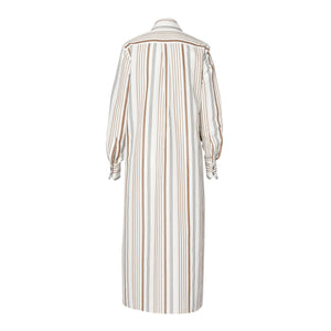 Shirt Dress - Almond Stripe