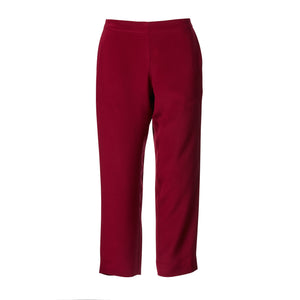 Slim pant - Claret crepe
