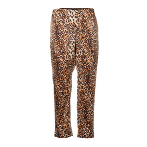 Slim pant -Leopard silk