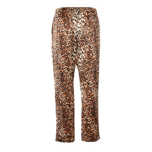 Slim pant -Leopard silk