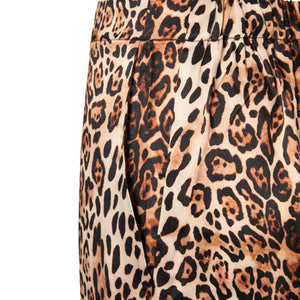 Slim pant -Leopard silk