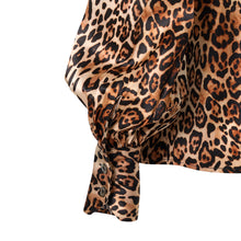 Load image into Gallery viewer, Balloon sleeve shirt - Leopard print silk
