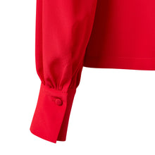 Load image into Gallery viewer, Collarless Blouse - Cherry Red
