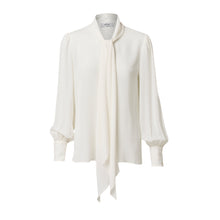 Load image into Gallery viewer, Pussy Bow Shirt - Ivory
