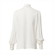 Load image into Gallery viewer, Pussy Bow Shirt - Ivory
