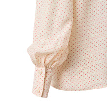 Load image into Gallery viewer, Pussy Bow Shirt - Red spot
