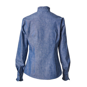 Ruffle Shirt - Chambray